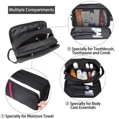 VASCHY Waterproof Toiletry Bag Men Women TrPavel Hanging Org