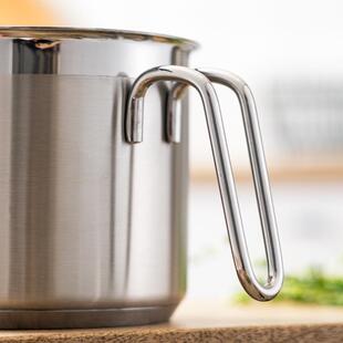 不锈钢锅304奶副食品宝宝汤锅泡面18/1F0小电磁炉煮面热14cm小锅