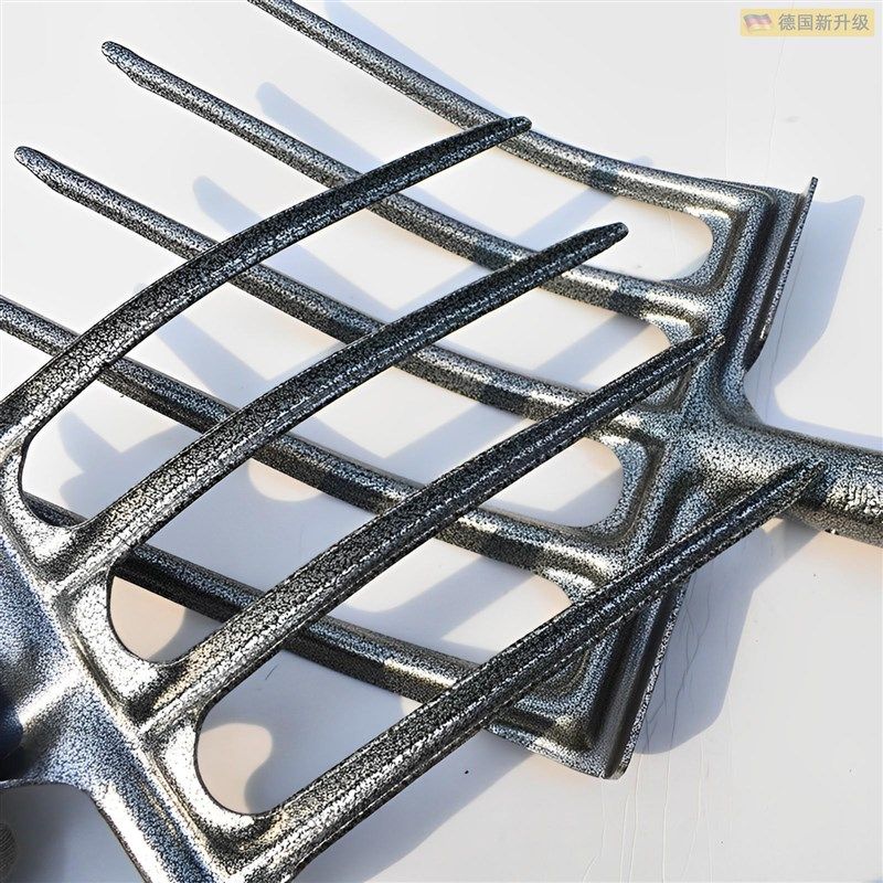 德国品质锰钢四齿叉子翻地挖土铁锹叉加厚粪叉挖R葱姜工具开荒松,农机/农具/农膜,耙子,淘宝优惠券,粉丝福利购,淘宝优惠卷