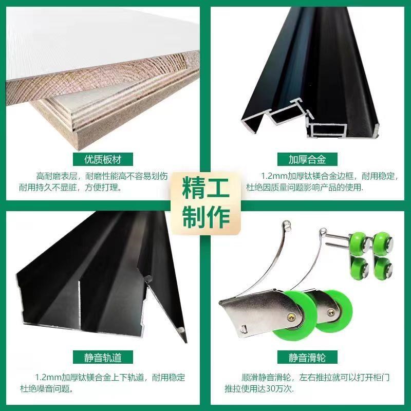 衣柜门推拉c门定做定制滑移门现代简约欧式柜门卧室衣橱环保实木