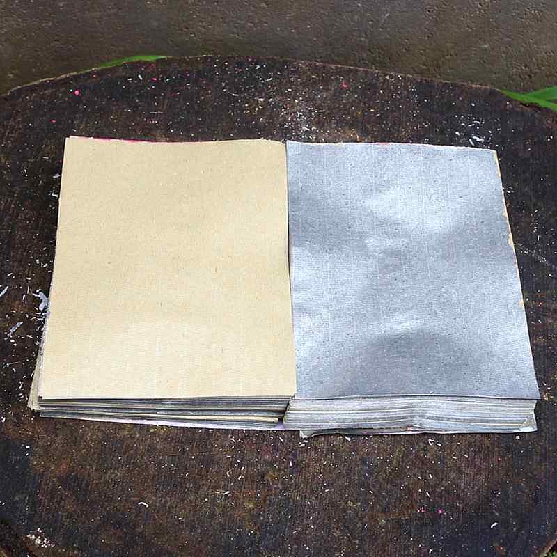 绍兴手工锡箔加厚 锡箔纸元宝金银纸烧纸纸钱祭N祀用品 一捆1000