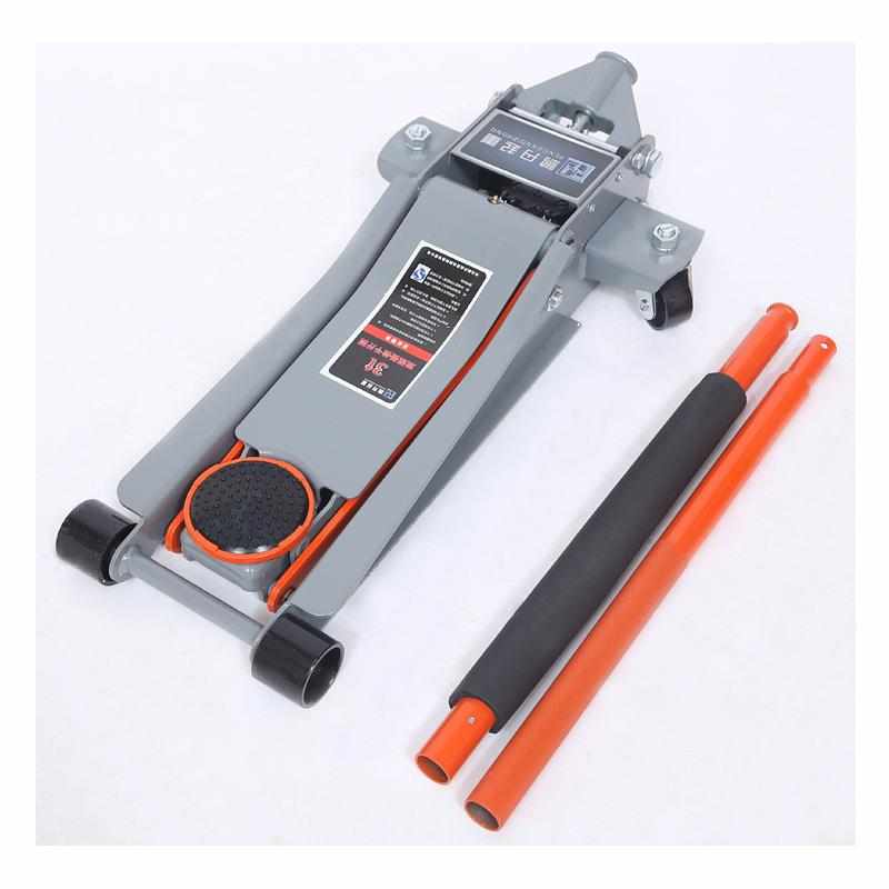 3吨卧式千斤顶液压车用加厚手摇 F油压换胎维修工具3t轿车越野