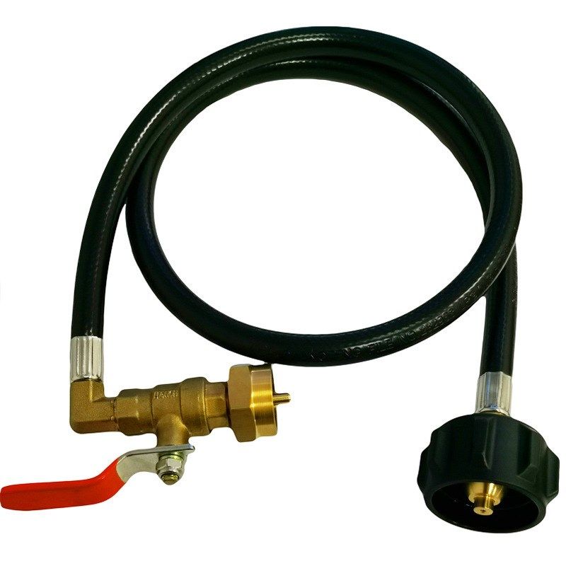 跨境代发丙烷适配器北美气瓶转换QCC-1磅球阀管转换橡胶软管6Ft长