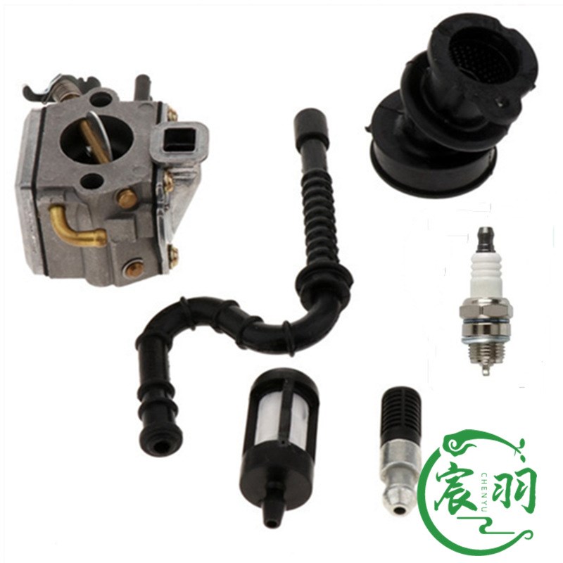 适用油锯MS034 036 MS360化油器总成 喉管 油管油滤配件 C3A-S39B