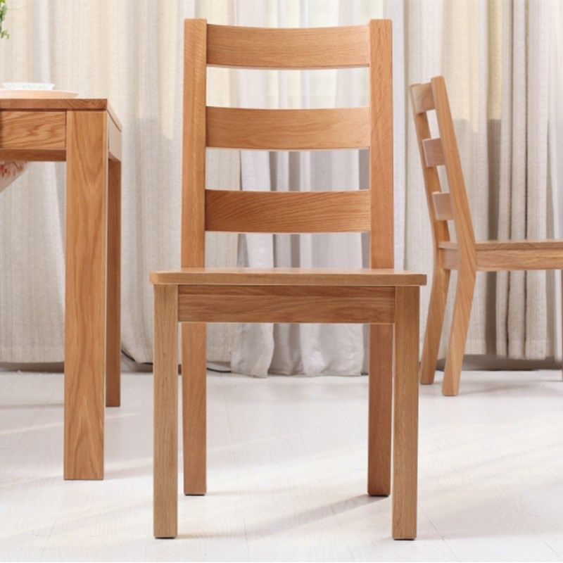 厂家直销全实木北欧橡木餐椅现代简约家用书桌椅子靠背椅原木家具
