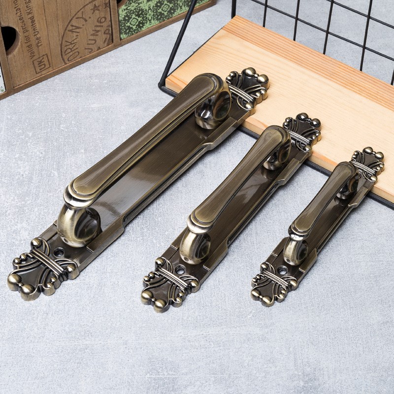 欧式古铜明装木门大拉手大门房门防盗门对开门把手室内隐形门把手