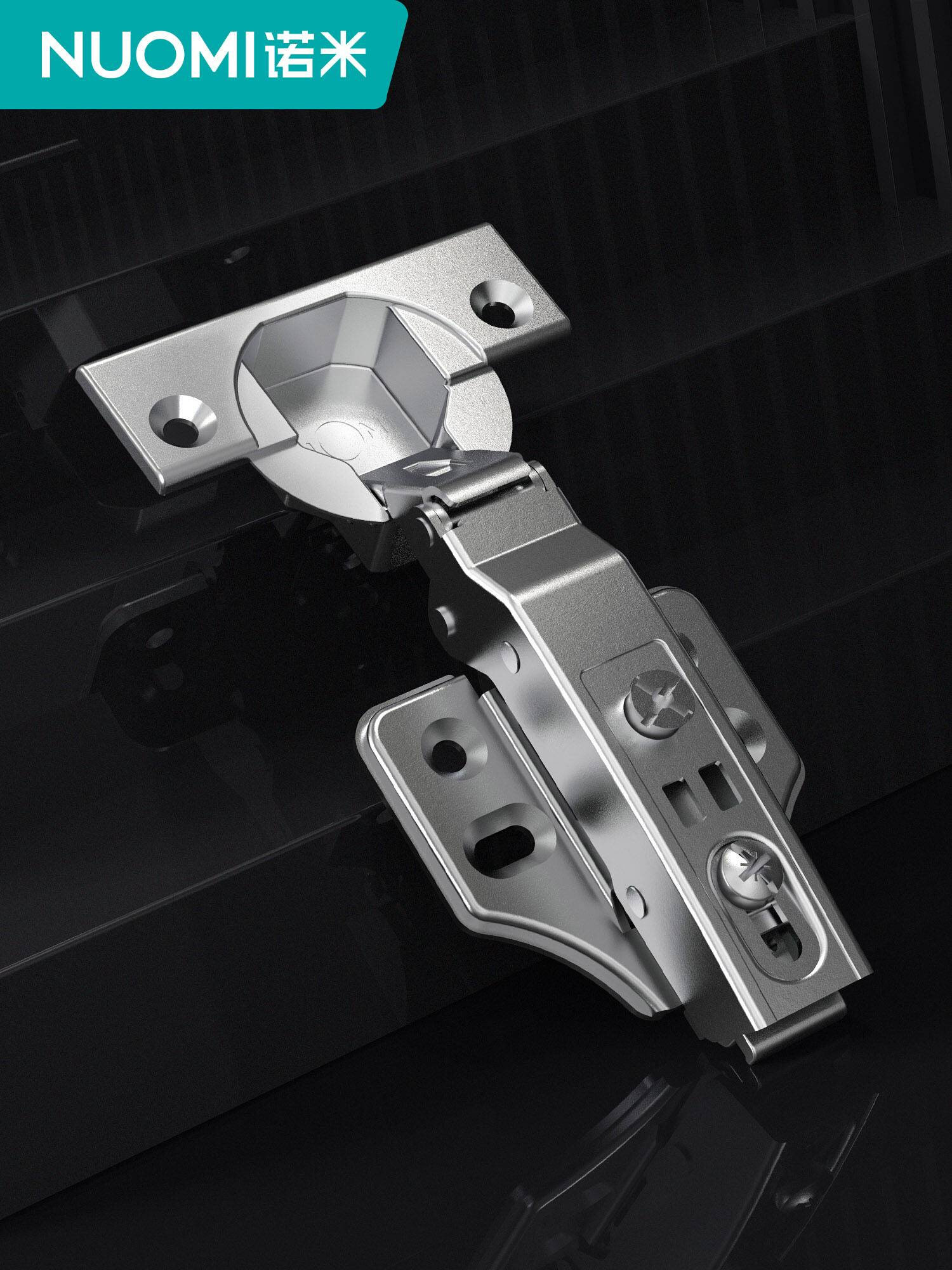 nuomi/诺米 橱柜衣柜纳米二段力铰链阻尼液压飞机烟斗门飞机合页