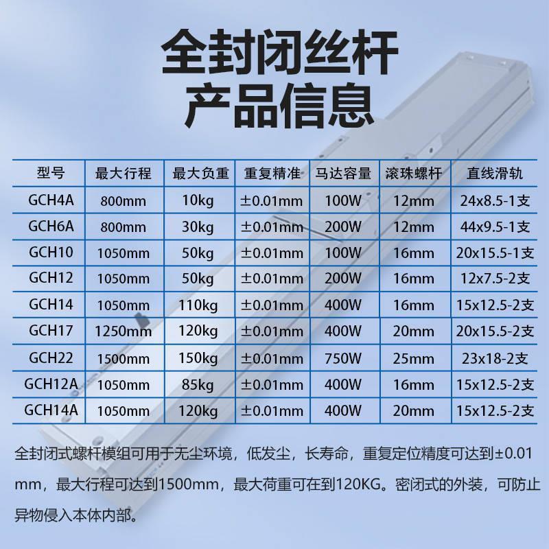速发新品全封闭直线模组导轨xyz轴z十字龙门电动滚珠丝杆滑台重型