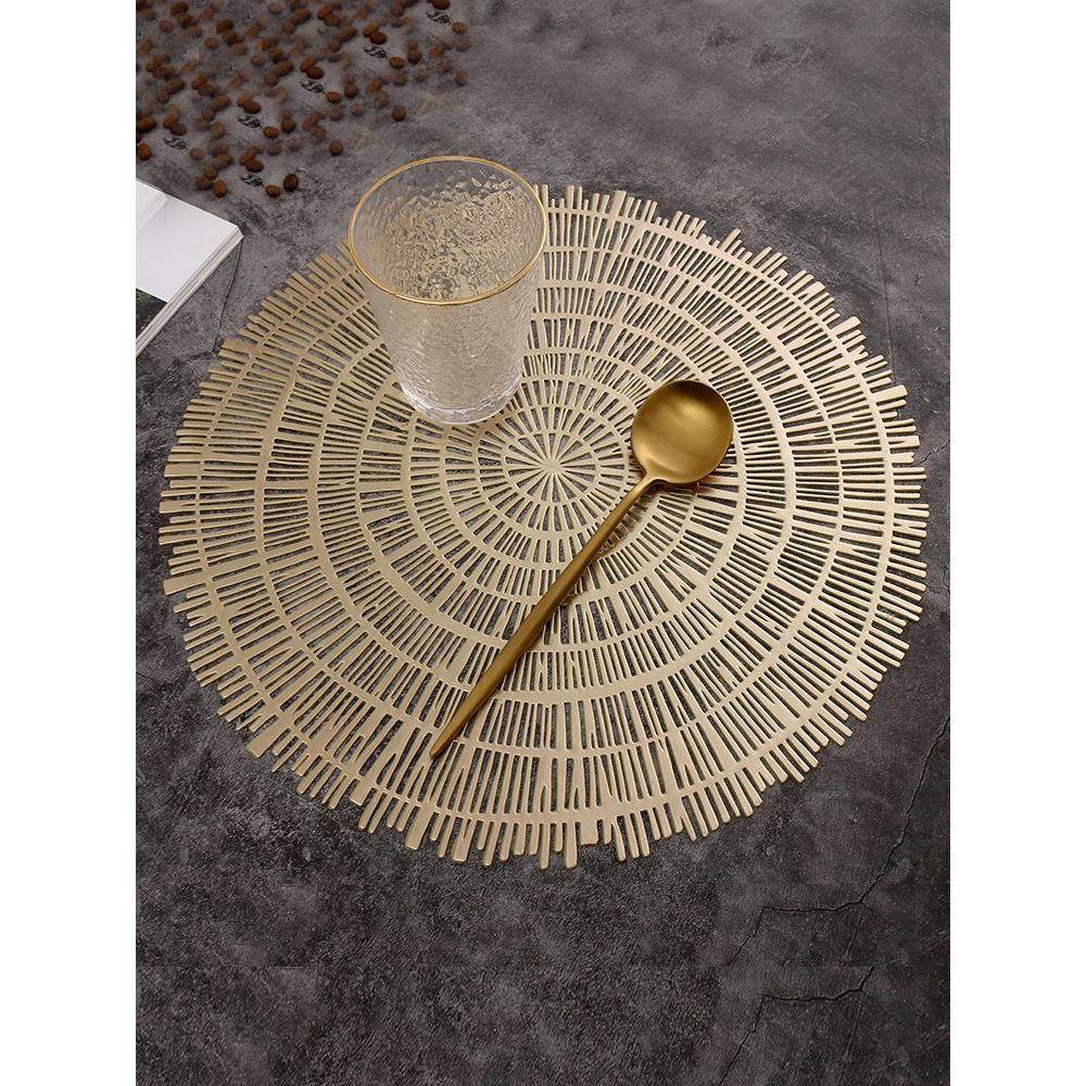 法式餐垫高级感桌垫轻奢复古碗垫托盘垫花瓶垫防滑隔热台灯花瓶垫