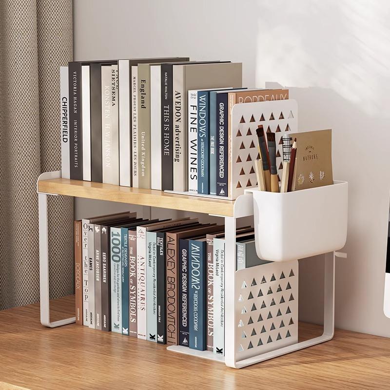 桌面置物架书架学生书桌收纳架办公室桌上整理架书立书柜收纳架