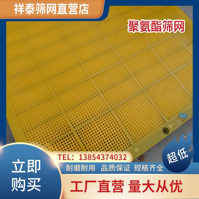聚氨酯筛网板耐磨牛筋网矿山用砂石料筛分级振动脱水筛棒条网定做