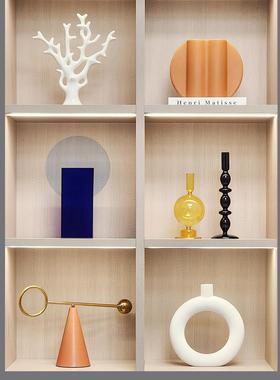 简约现代样板间软装饰品客厅书柜桌面创意工艺礼品摆饰家居摆饰ZH