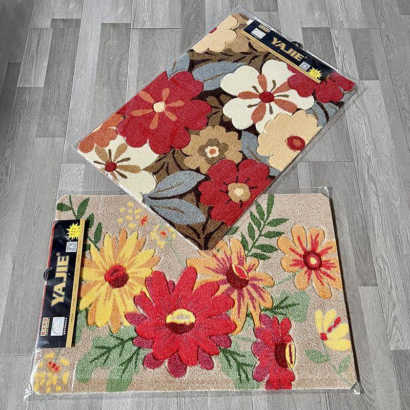 雅洁加厚地垫脚垫地毯蹭土刮泥吸水防滑可机洗花朵花卉玄关可裁剪,居家布艺,入户地垫,淘宝优惠券,粉丝福利购,淘宝优惠卷