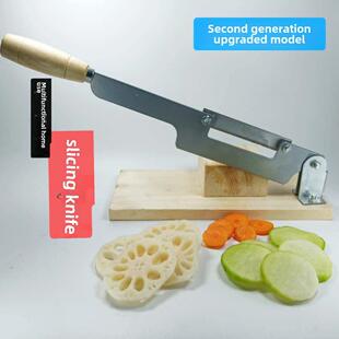 切片机家用手动小型阿胶年糕刀牛轧糖切西洋参鹿茸中药材水果片