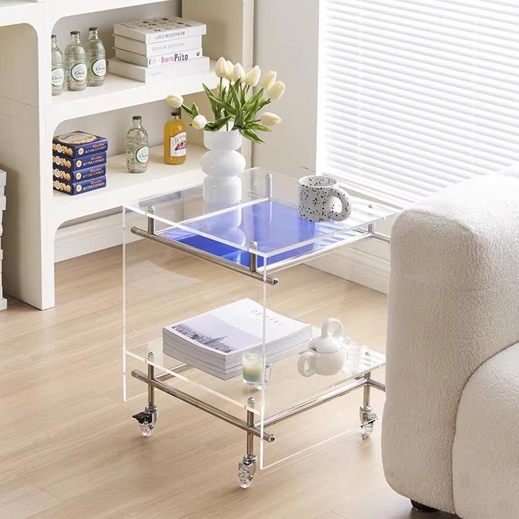 可移动茶几小推车床头柜桌子轮零食沙发休闲小边几