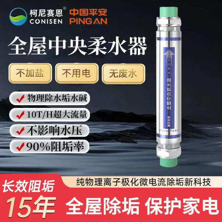 全屋中央阻垢软水机10t大流量家用净化无盐无芯除垢碱净化水净化