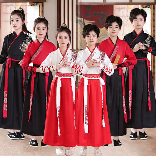 儿童古装汉服国学服小学