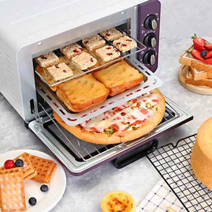 忠臣电烤箱家用小型烘焙多功能全自动迷你烤箱15升大容量立式 白色