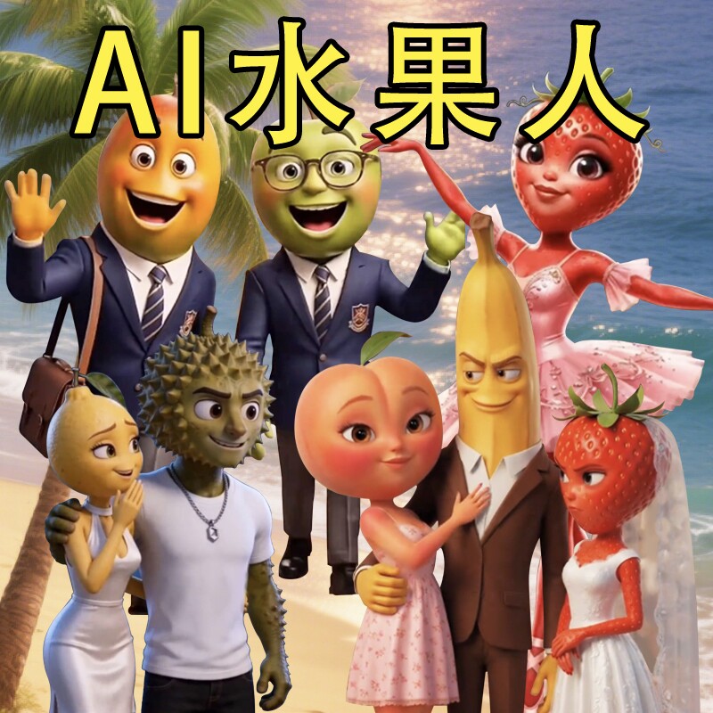 AI水果人漫画入门手绘描摹本动漫人物线稿描绘线描儿童描画绘画画画基础自学教程绘画素描临摹卡通简笔画画册图片