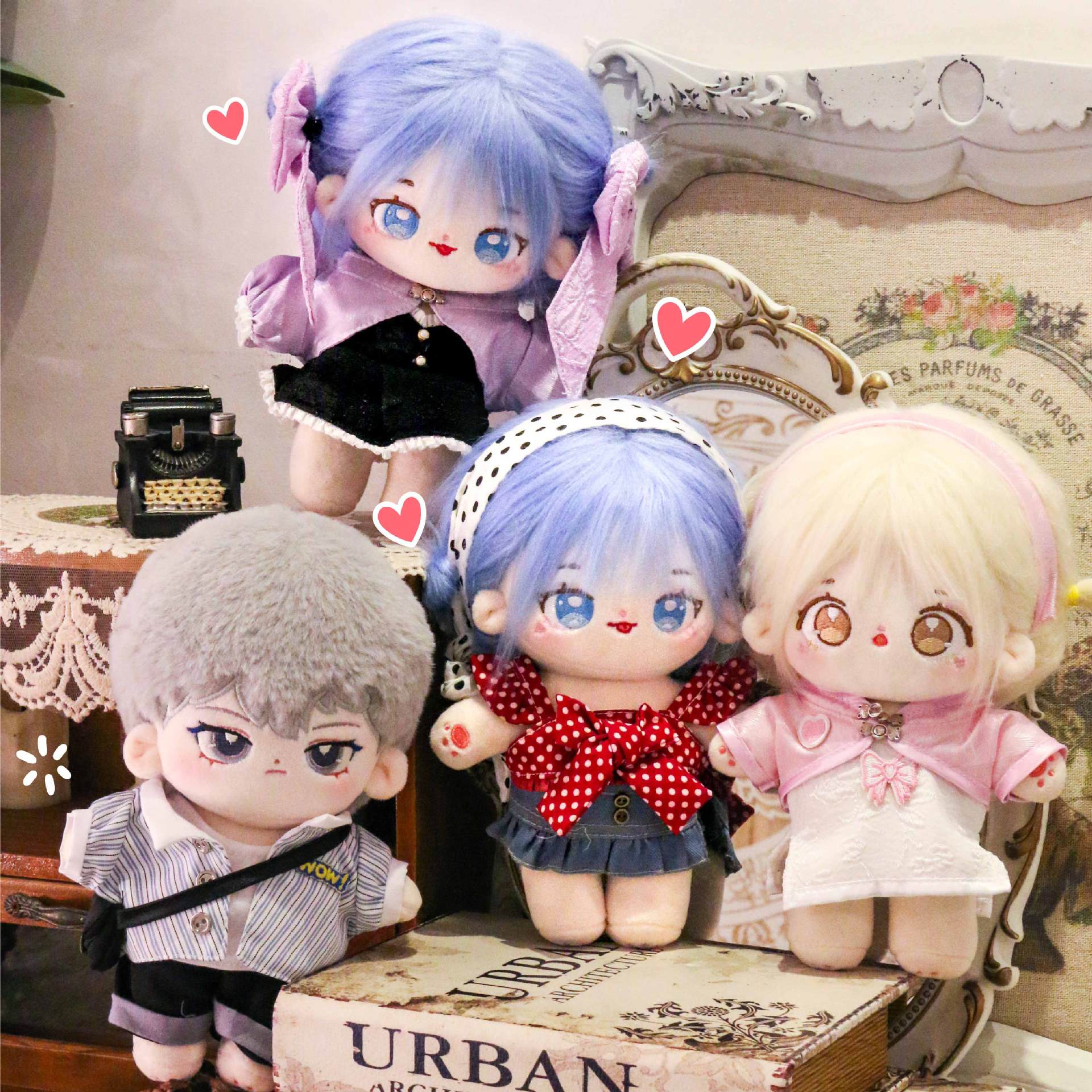 20cm娃衣NAYANAYA少女心民国回忆文艺港风潮酷风暴过家家造型娃娃