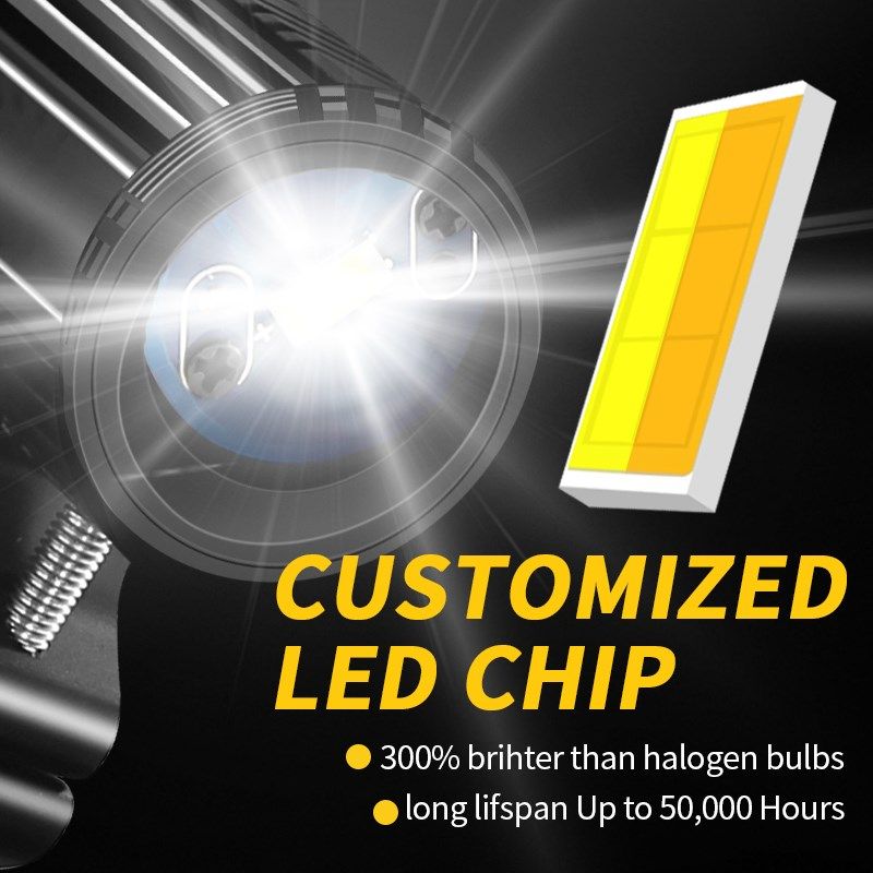 摩托车前大灯改装LED外置双色透镜射灯白黄光切线Q辅助开道雾灯12,摩托车/装备/配件,摩托车车灯,淘宝优惠券,粉丝福利购,淘宝优惠卷