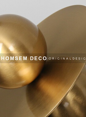 新品现代简约轻奢风 金r属创意球形摆件 样品房间客厅软装饰品摆