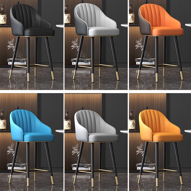 轻奢吧椅高脚凳吧台椅子r现代简约家用靠背椅前台收银台吧凳升降