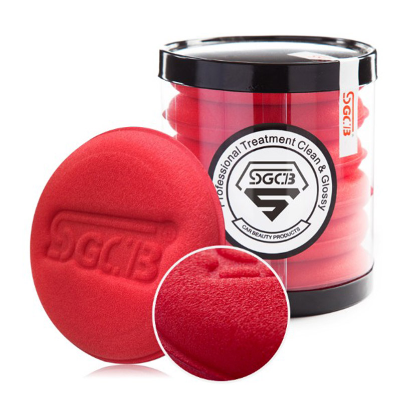 SGCB新格压边海绵 汽车美容手工打蜡上M蜡固蜡专用海绵6片装