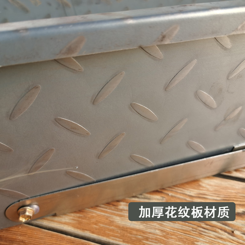 商用加厚户外木炭烧烤炉碳烤炉烤肉炉用家用中式花纹板烤架子