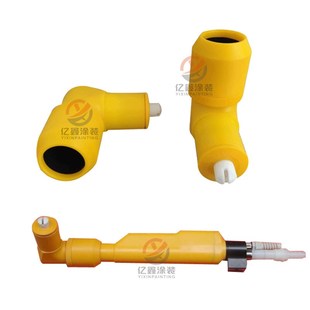 金马GA02静电喷枪90度喷嘴直角喷头放电针弯头枪头粉末喷粉枪配件