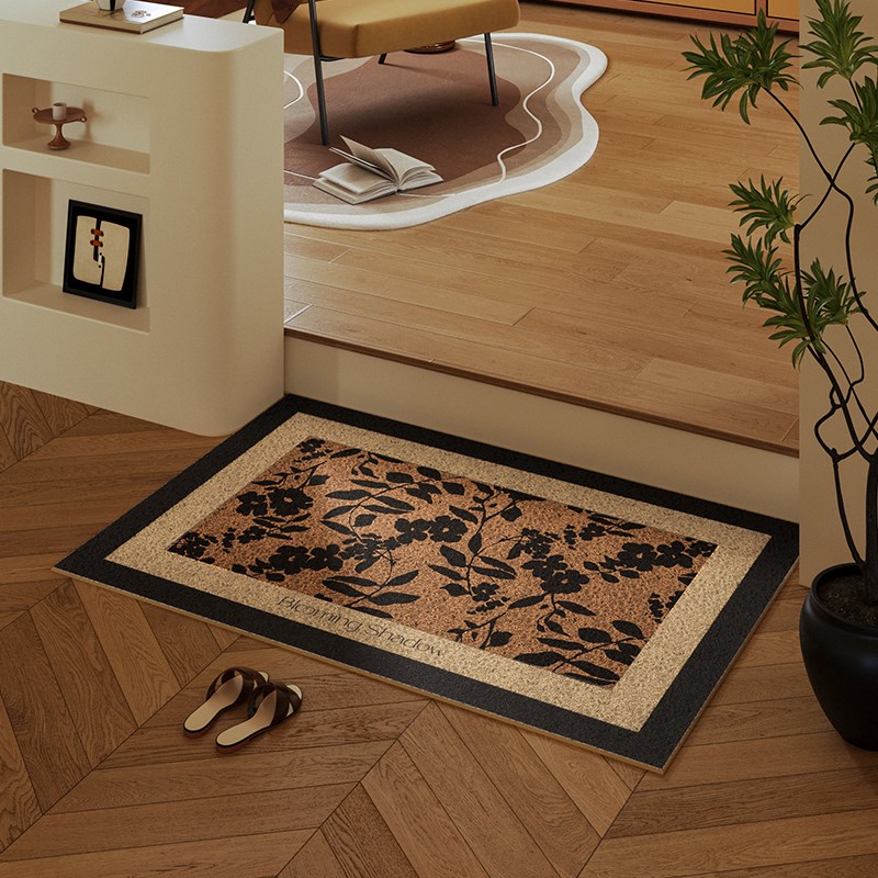 贝芙丽中古风丝圈入户门地垫2024新F款除尘蹭土耐脏好打理家用玄