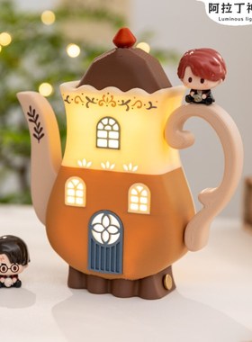 阿楹 高级艺术氛围灯玄关床头电视柜摆件可爱儿童房小众新年礼物