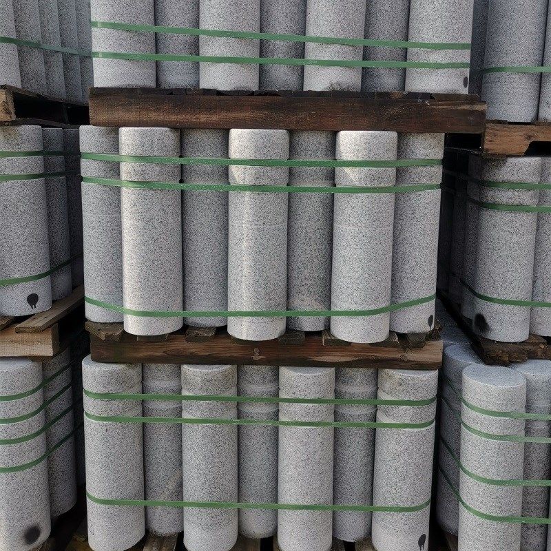 花岗岩石凳墩子防撞大理石阻车拦车挡路石头球路障挡车石柱桩圆柱