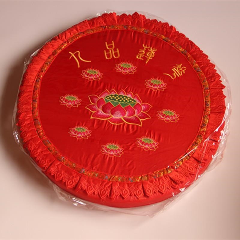 佛堂拜垫拜佛垫加厚莲花拜垫z跪垫拜佛打坐禅修垫蒲团48*5