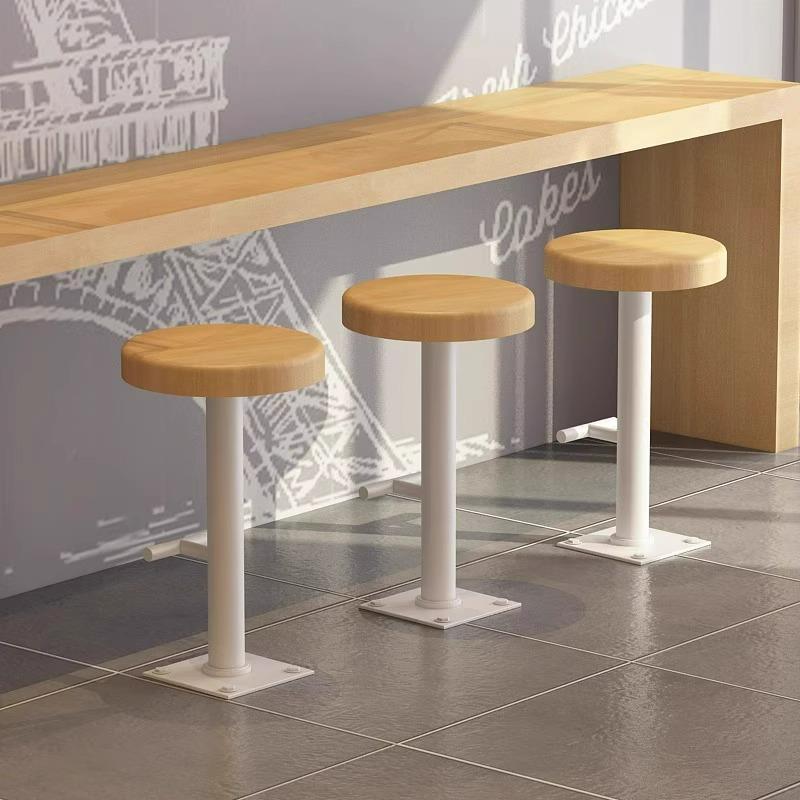 可啡固定地面吧台牢固凳子工业风咖饮厅餐奶无品牌/茶店高脚凳铁