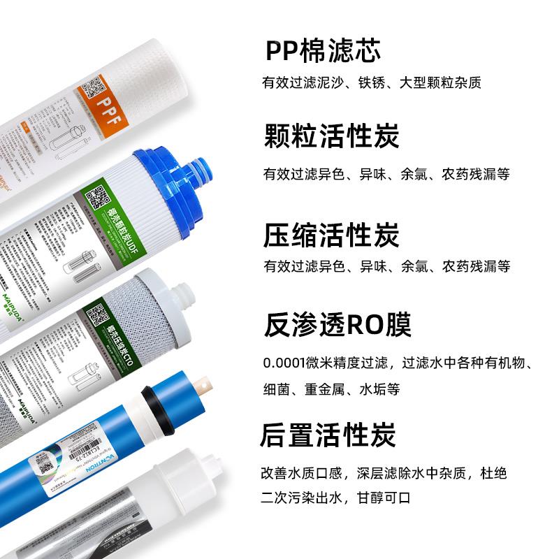净级水器110寸滤10寸插入芯RO85反直渗透滤水机饮三级五超滤膜pp