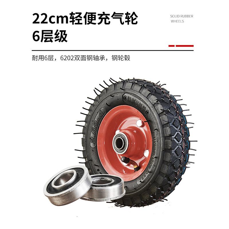 推车叠拉车小充气轮手拉货小推车折叠可DPO携式折拉杆推车搬运车