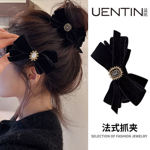 女后脑勺发量多丸子头大号抓夹