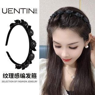 编发发箍女款 成人发卡刘海碎发压发头箍夹子发捆头饰碎发整理神器