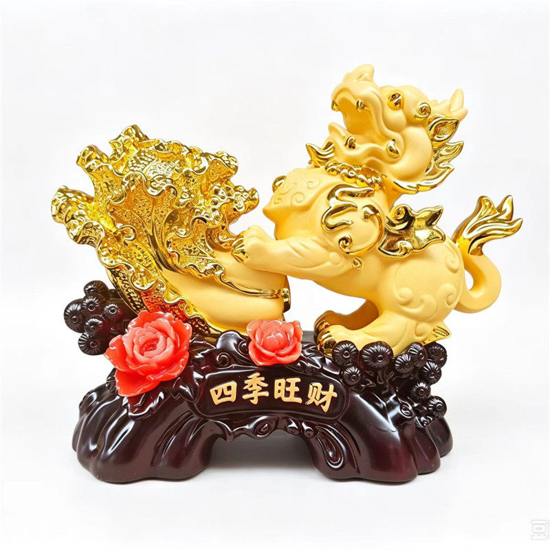 四季旺财貔貅树脂工艺品桌面客厅