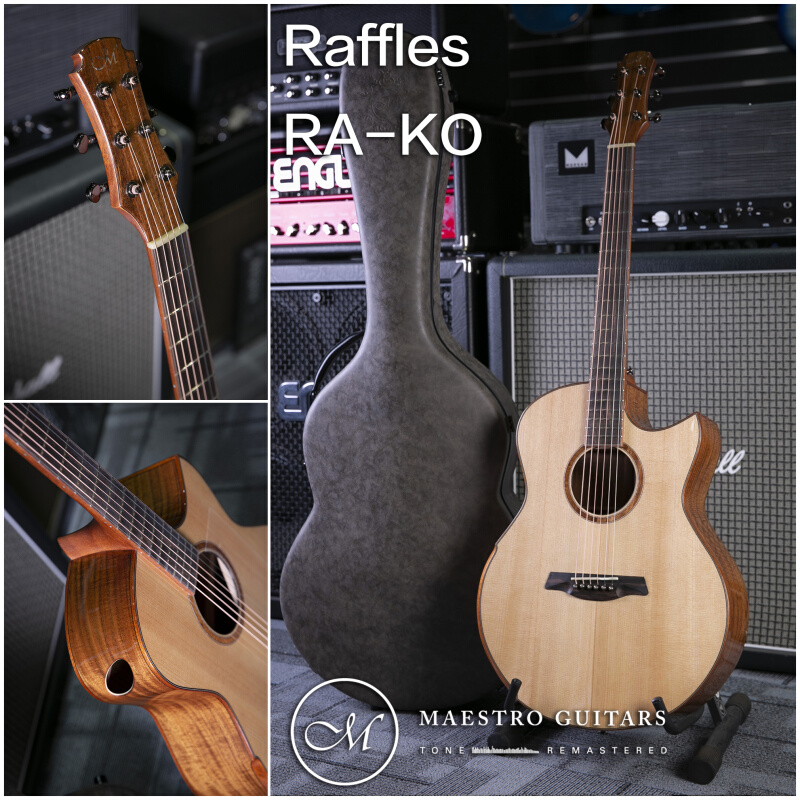 Maestro Guitar Raffles 侧开孔全单演奏级指弹箱琴【多利乐器】 乐器/吉他/钢琴/配件 吉他-民谣吉他 原图主图