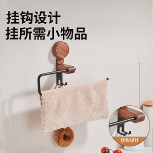 吸盘厨房纸巾架免打孔保鲜膜抹布卷纸挂架托吸油纸保鲜袋收纳架子