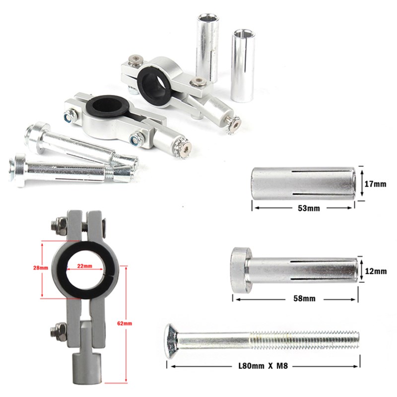 越野摩托车d配件粗细变径把可用铝合金护手护弓防摔护手弓风挡