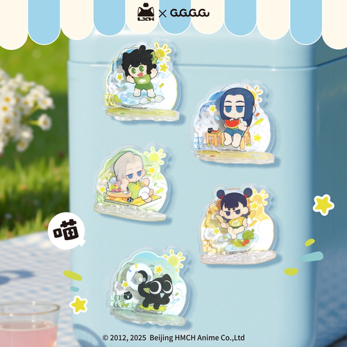 GuGuGuGu 罗小黑战记纳凉夏日系列亚克力冰箱贴盲抽周边