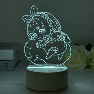 闪耀无限暖暖周边牌氛围小夜灯摆件手办公仔玩偶立生日礼物