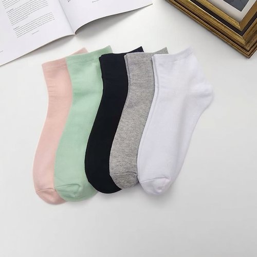 纯棉袜子短袜男女短袜四季款