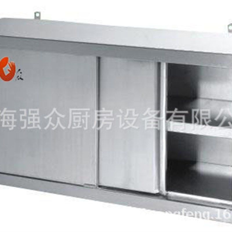 加厚304不锈钢推拉门工作台厨房酒店食堂用单双通切菜台面案板柜