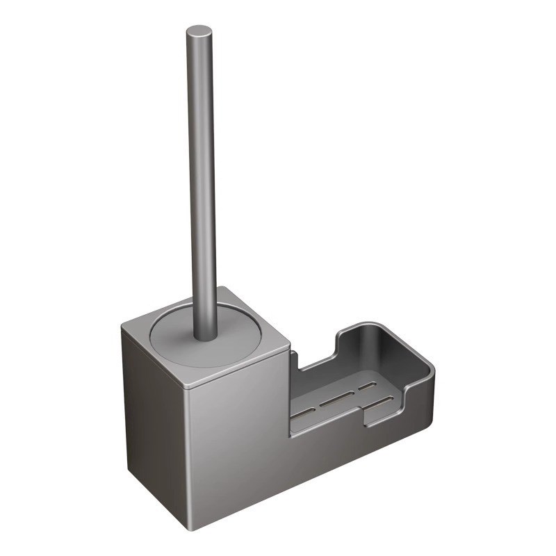 太空铝马桶刷无死角洗厕所神器刷子壁挂免打孔家用卫生间清洁套装