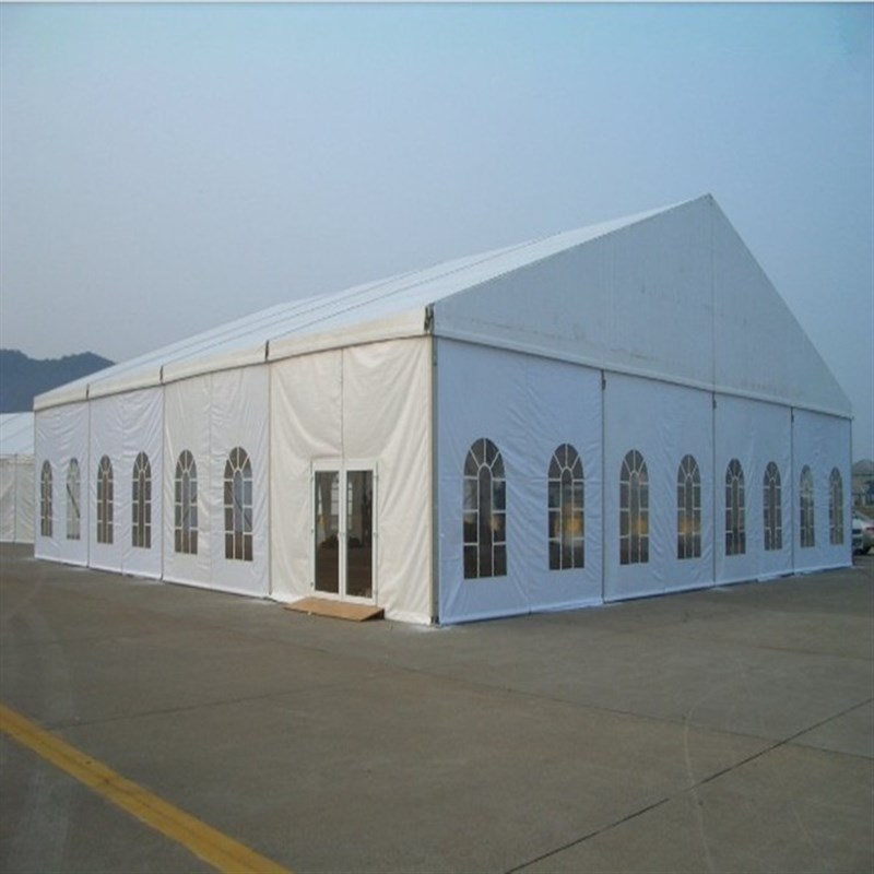 欧式帐篷 篷房PVC涂层布 白色/红色/红白色篷布 出口篷房