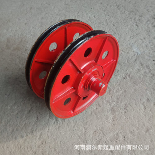 厂家供应 10t铸钢耐磨钢丝绳滑轮组 起重双梁铸钢轧制滑轮组